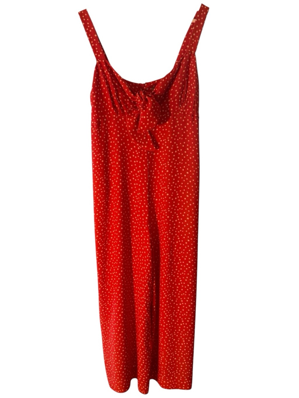 Anthropologie x Kachel Red Polka Dot Pants/Romper